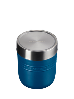Le Creuset On The Go Stainless Steel Insulated Food Flask, 500ml - view 2, Deep Teal