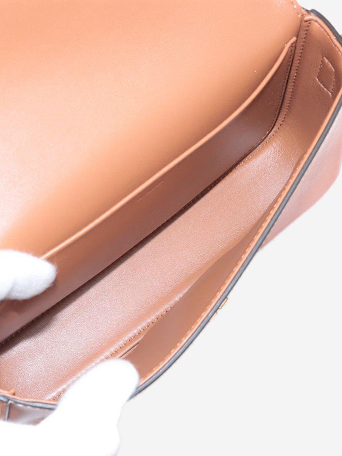 Product image 6 of 8, which shows Pre-loved CELINE Claude Leather Shoulder Bag, Tan