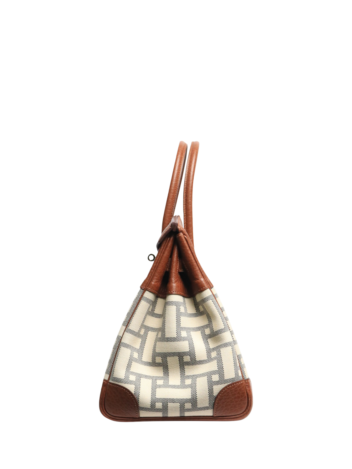 Product image 2 of 8, which shows Pre-loved Hermès 2008 Birkin 35 Mosaic Top Handle Bag, Brown