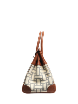 Pre-loved Hermès 2008 Birkin 35 Mosaic Top Handle Bag, Brown - view 2, Brown