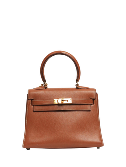 Pre-loved Hermès Vintage 1992 Mini Kelly 20 2-Way Bag, Brown, Brown