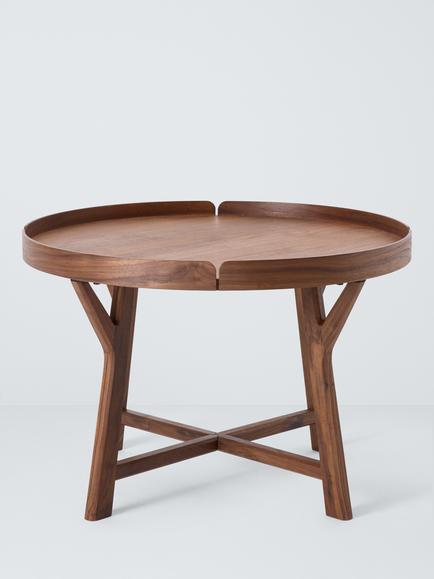 John Lewis Trieste Small Coffee Table, Walnut - view 2, Walnut