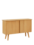 John Lewis Greenwood 2 Door Sideboard, Solid Oak/Bianco Oil