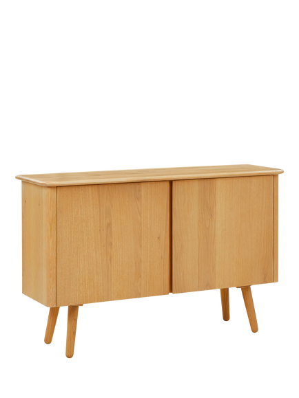 John Lewis Greenwood 2 Door Sideboard, Solid Oak/Bianco Oil, Bianco Oil