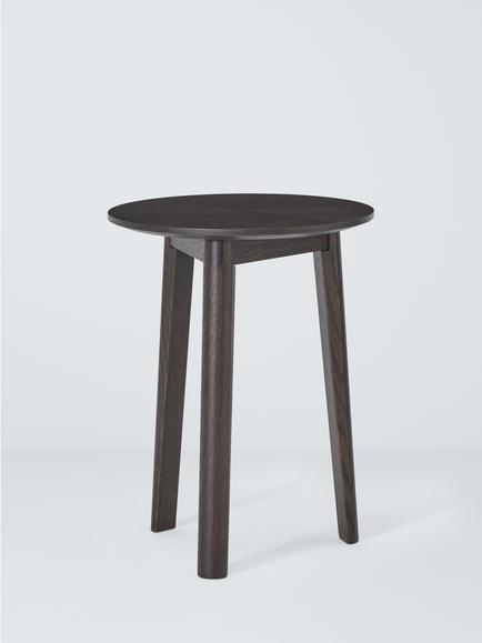 John Lewis Notch Side Table, Dark Stain