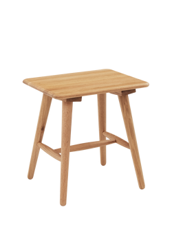 John Lewis Greenwood Stool, Solid Oak/Bianco Oil, Bianco Oil