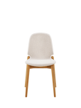 John Lewis Offset Dining Chair, Natural