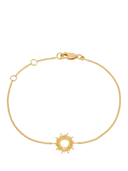 Rachel Jackson London Electric Goddess Eternal Sun Chain Bracelet, Gold