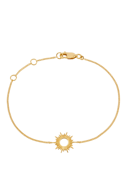 Rachel Jackson London Electric Goddess Eternal Sun Chain Bracelet, Gold
