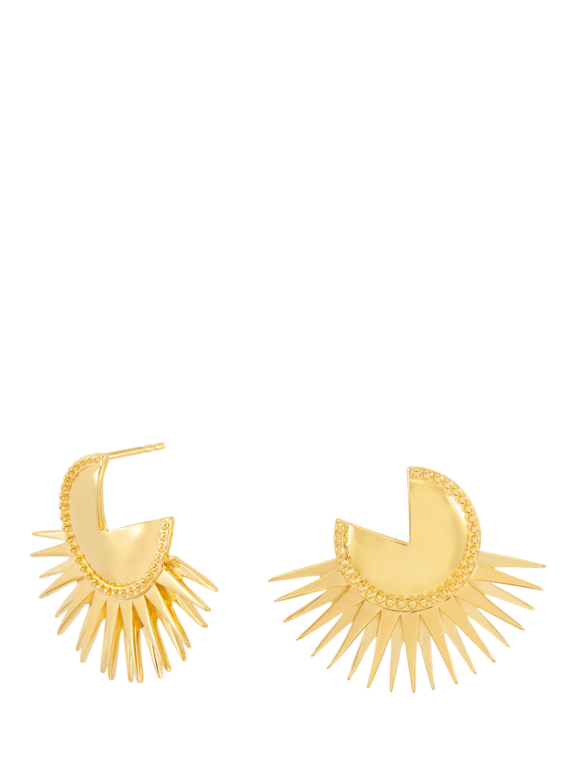 Product image 1 of 4, which shows Rachel Jackson London Electric Goddess Stud Earrings, Gold
