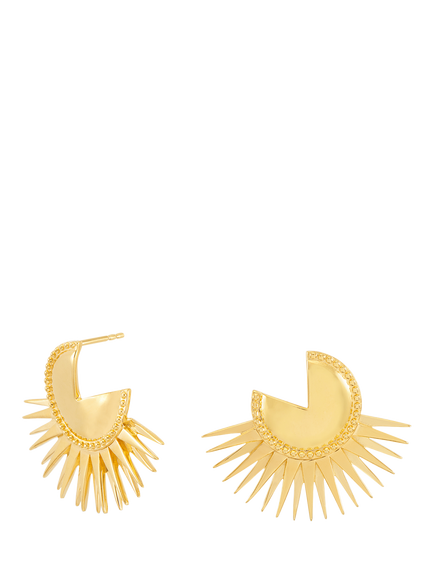 Rachel Jackson London Electric Goddess Stud Earrings, Gold, Gold