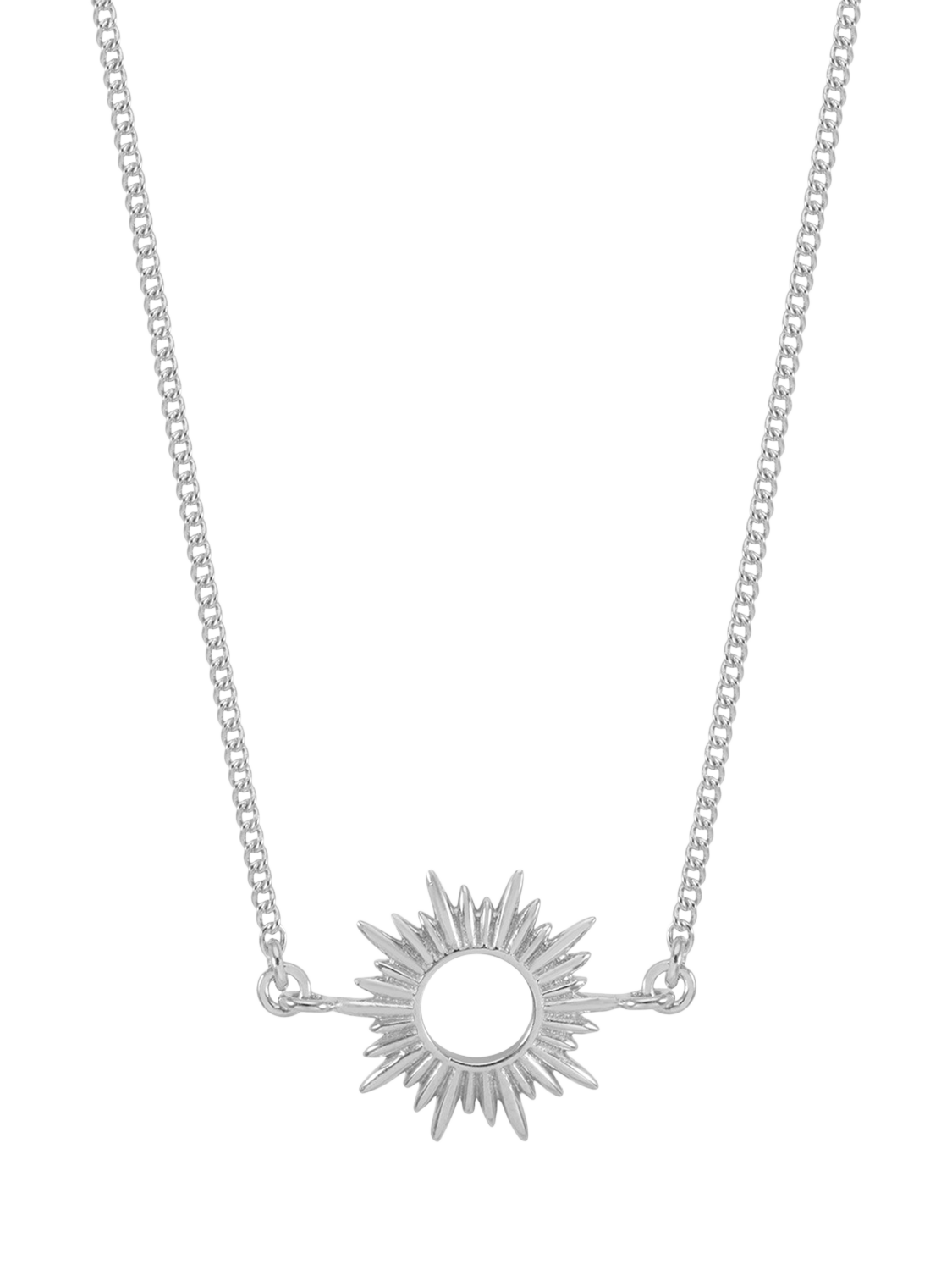 Product image 1 of 3, which shows Rachel Jackson London Electric Goddess Eternal Sun Pendant Necklace, Silver