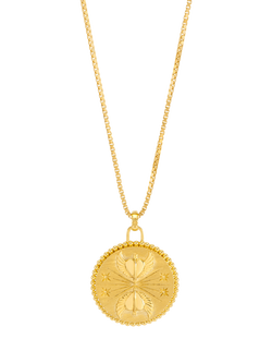 Rachel Jackson London Love Tokens Guardian Angel Pendant Necklace, Gold, Gold