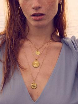 Rachel Jackson London Love Tokens Guardian Angel Pendant Necklace, Gold - view 2, Gold