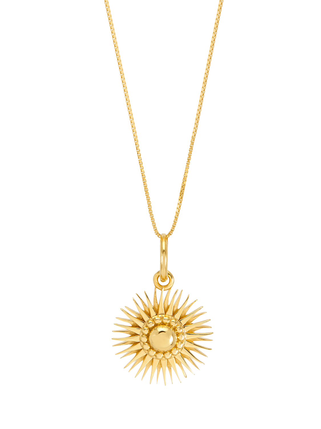 Product image 1 of 1, which shows Rachel Jackson London Mini Electric Goddess Pendant Necklace, Gold