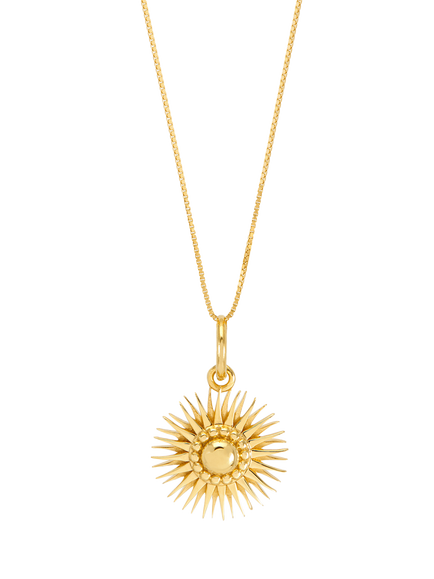 Rachel Jackson London Mini Electric Goddess Pendant Necklace, Gold, Gold