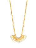 Rachel Jackson London Mini Rising Sun Topaz Pendant Necklace