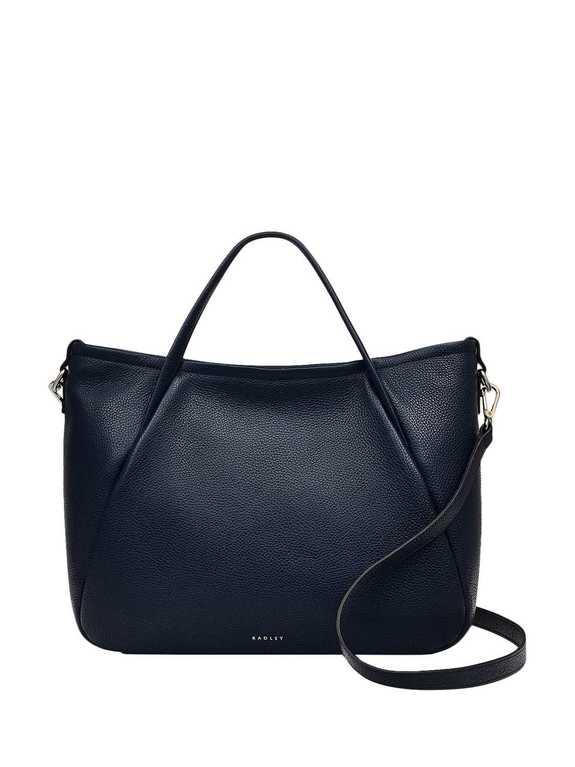 Product image 1 of 5, which shows Radley Eastney Street Leather Medium Zip Top Grab Bag, Ink