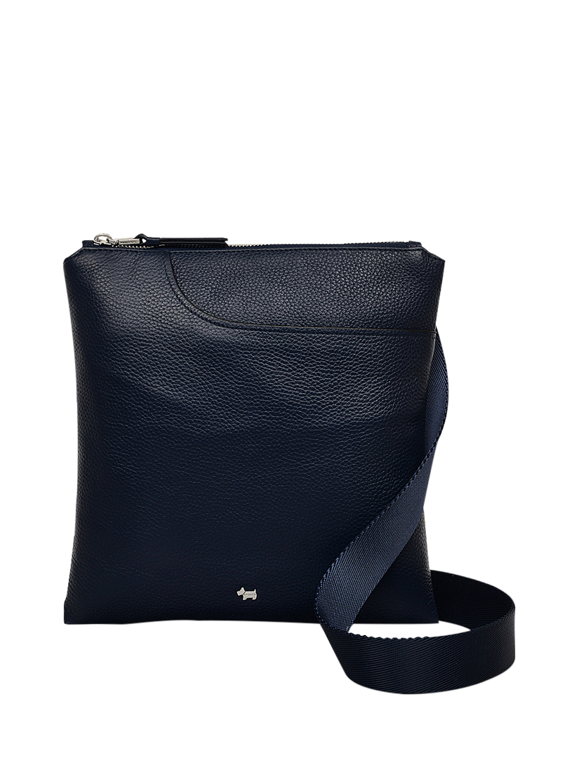 Product image 1 of 4, which shows Radley Pockets Leather Slim Cross Body Bag, Ink