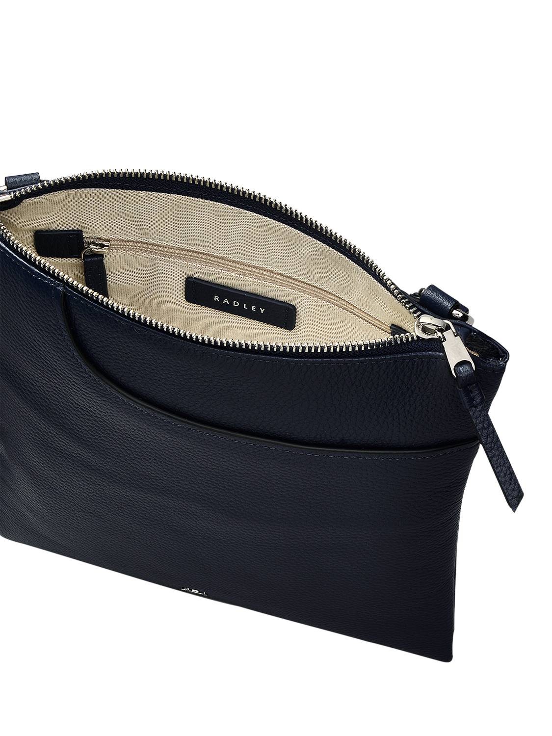 Product image 3 of 4, which shows Radley Pockets Leather Slim Cross Body Bag, Ink