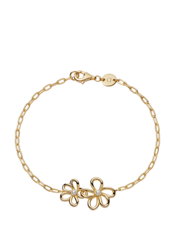 Daisy London Daisy Bow Bracelet, Silver, Gold