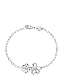 Daisy London Daisy Bow Bracelet, Silver, Silver