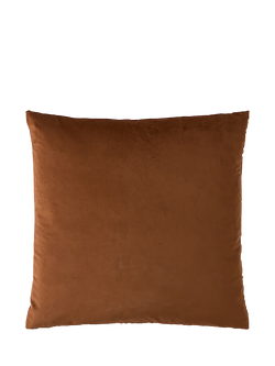 William Morris At Home Compton Velvet Cushion, Burnt Orange - view 2, Burnt Orange