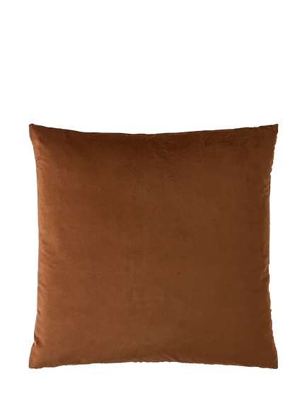 William Morris At Home Compton Velvet Cushion, Burnt Orange - view 2, Burnt Orange