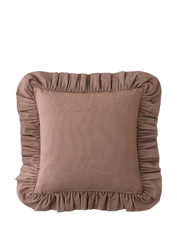 William Morris At Home Windrush Cushion, Terracotta - view 2, Terracotta