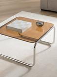 John Lewis Retro Glass Coffee Table, Amber
