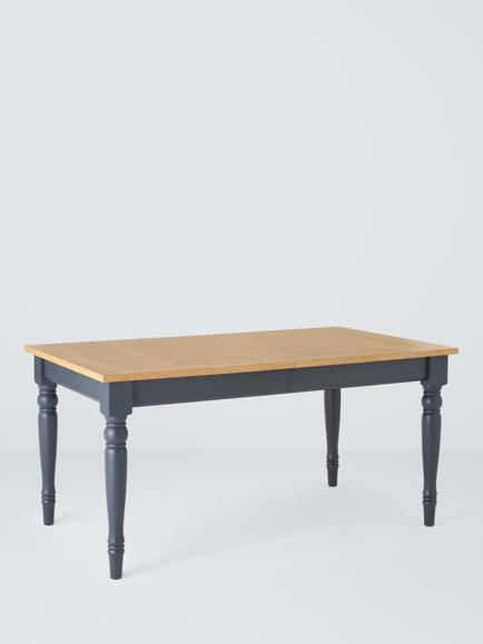 John Lewis Foxmoor 6-8 Seater Extending Dining Table, FSC-Certified (Acacia Wood), Blue, Dk Blue