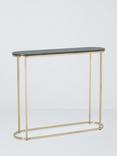 John Lewis Ned Marble Top Console Table, Jade Green