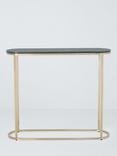 John Lewis Ned Marble Top Console Table, Jade Green