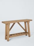 John Lewis Refectory Reclaimed Timber Console Table, Natural