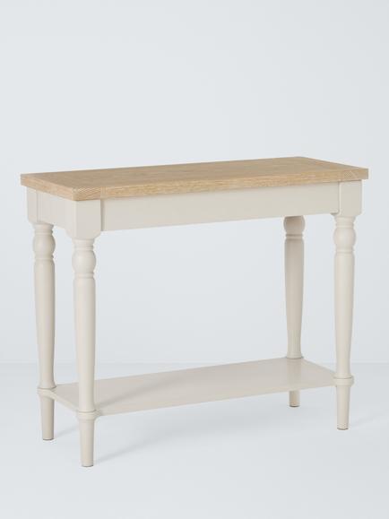 John Lewis Foxmoor Sofa Side Table, FSC-Certified, Oak/Natural, Cream