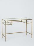 John Lewis Langham Glass Desk, Brass