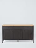 John Lewis Stanton 3 Door Sideboard, Black