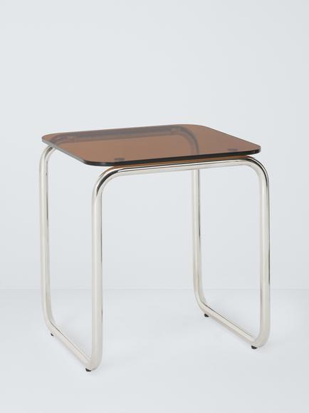 John Lewis Retro Glass Side Table, Amber, Amber