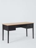 John Lewis Stanton Desk, Black/Natural