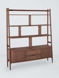 John Lewis Grayson Wide Shelving Unit, Dark