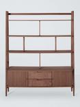 John Lewis Grayson Wide Shelving Unit, Dark