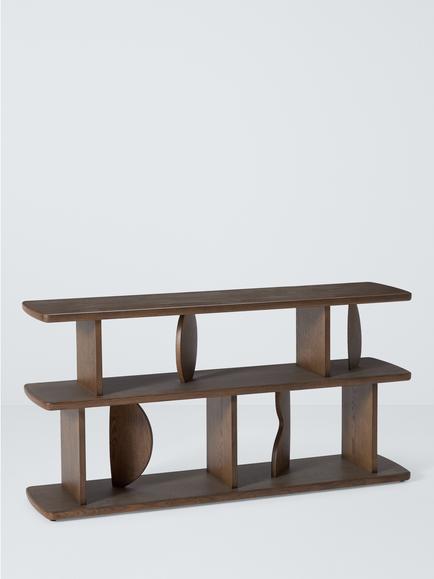 John Lewis Aura Console/Shelf Unit, Dark Stain