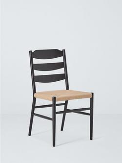 John Lewis Reed Dining Chair, Black, Ebony
