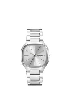 Skagen SKW6934 Men's Mellem Bracelet Strap Watch, Silver, Silver