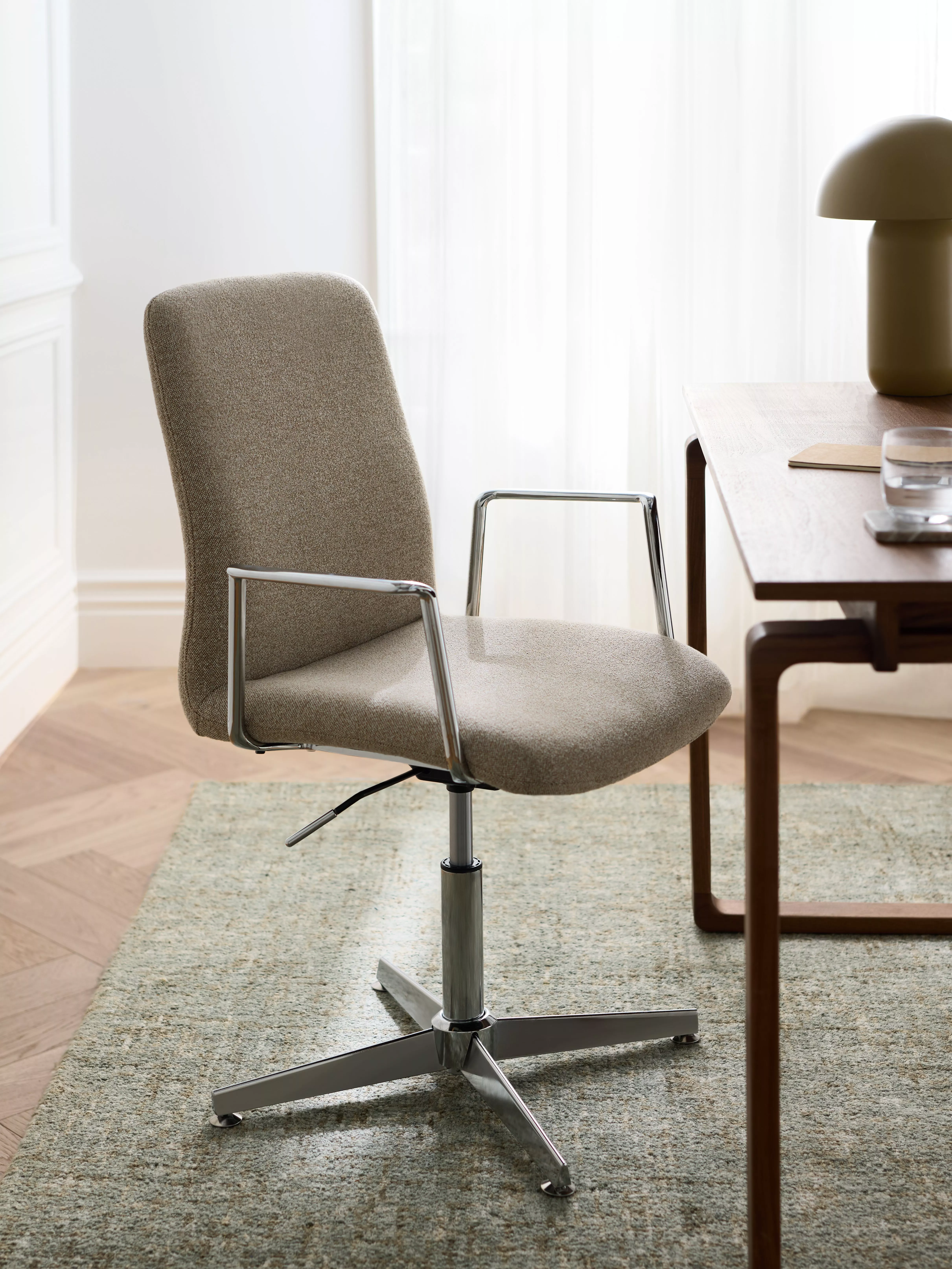 Office chair at a desk