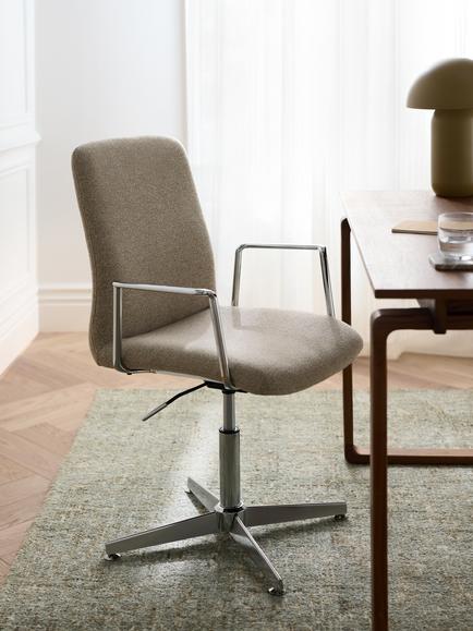 John Lewis Auden Office Chair, Natural - view 2, Lake Natural