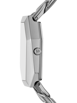 Michael Kors MK4879 Women's Suri Asymmetrical Case Bracelet Strap Watch - view 2, Silver