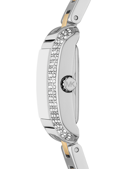Michael Kors MK4882 Women's Mother of Pearl Crystal Bracelet Strap Watch - view 2, Silver And 2-tone