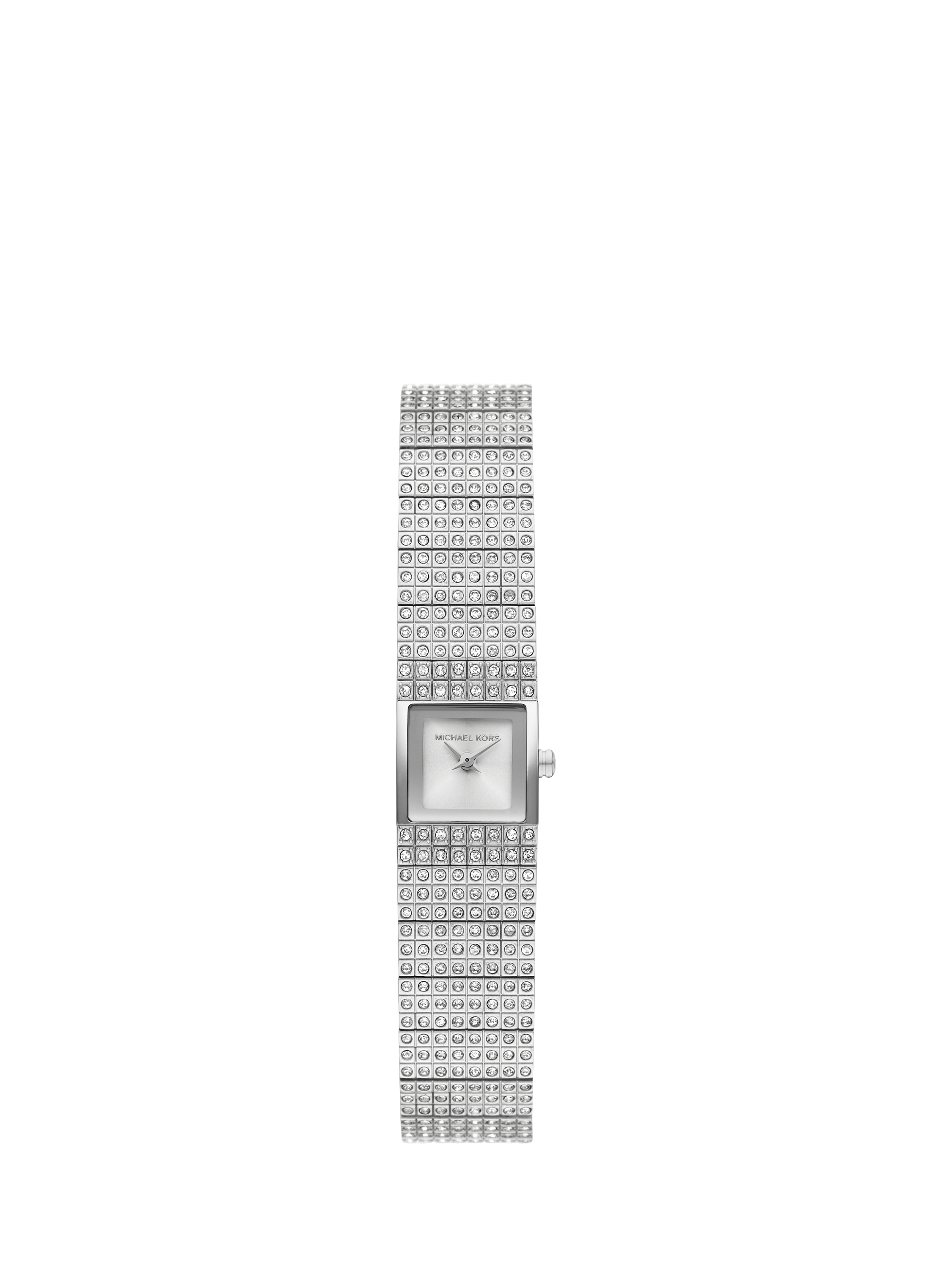 Product image 1 of 5, which shows Michael Kors MK4886 Women's Darrington Crystal Bracelet Strap Watch, Silver