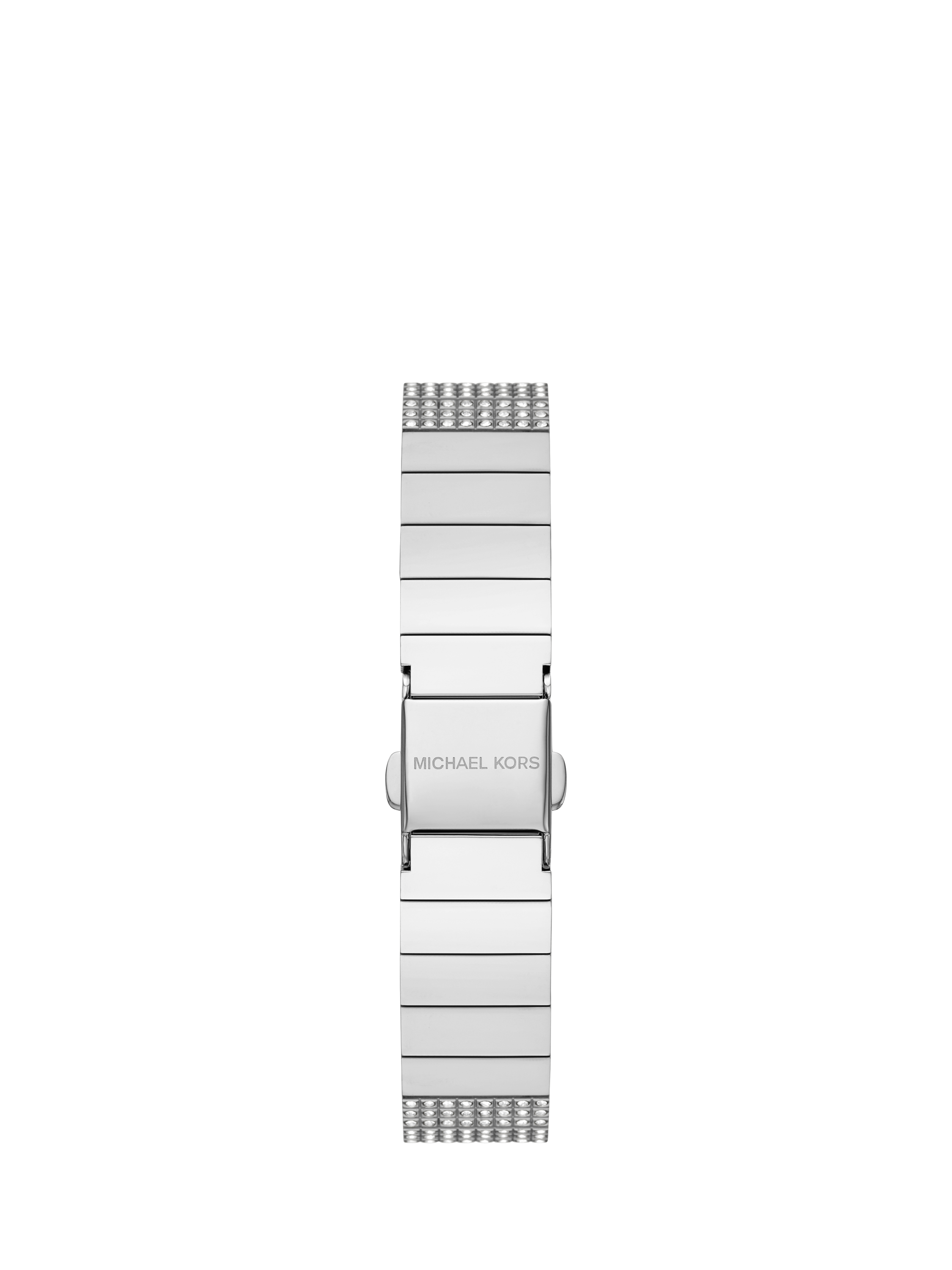 Product image 3 of 5, which shows Michael Kors MK4886 Women's Darrington Crystal Bracelet Strap Watch, Silver